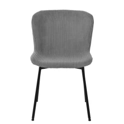 Discount Chaise HANNAH coloris gris - Chaises Et Tabourets