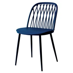 Fashion Chaise LUANA coloris bleu nuit - Chaises Et Tabourets