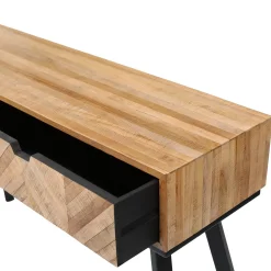 Clearance Console FARROW coloris Teck naturel - Tables