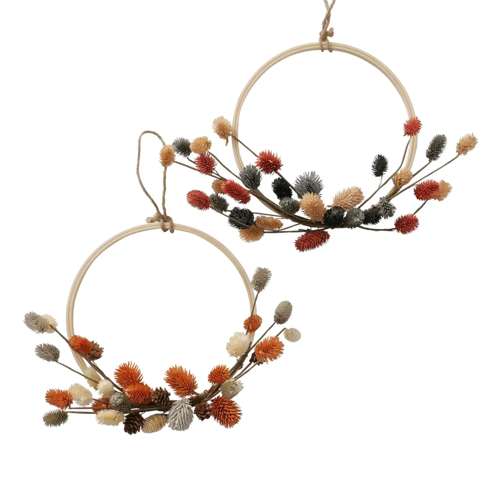 New Couronne RUMBA coloris bois / terracotta / jaune - Objets Muraux