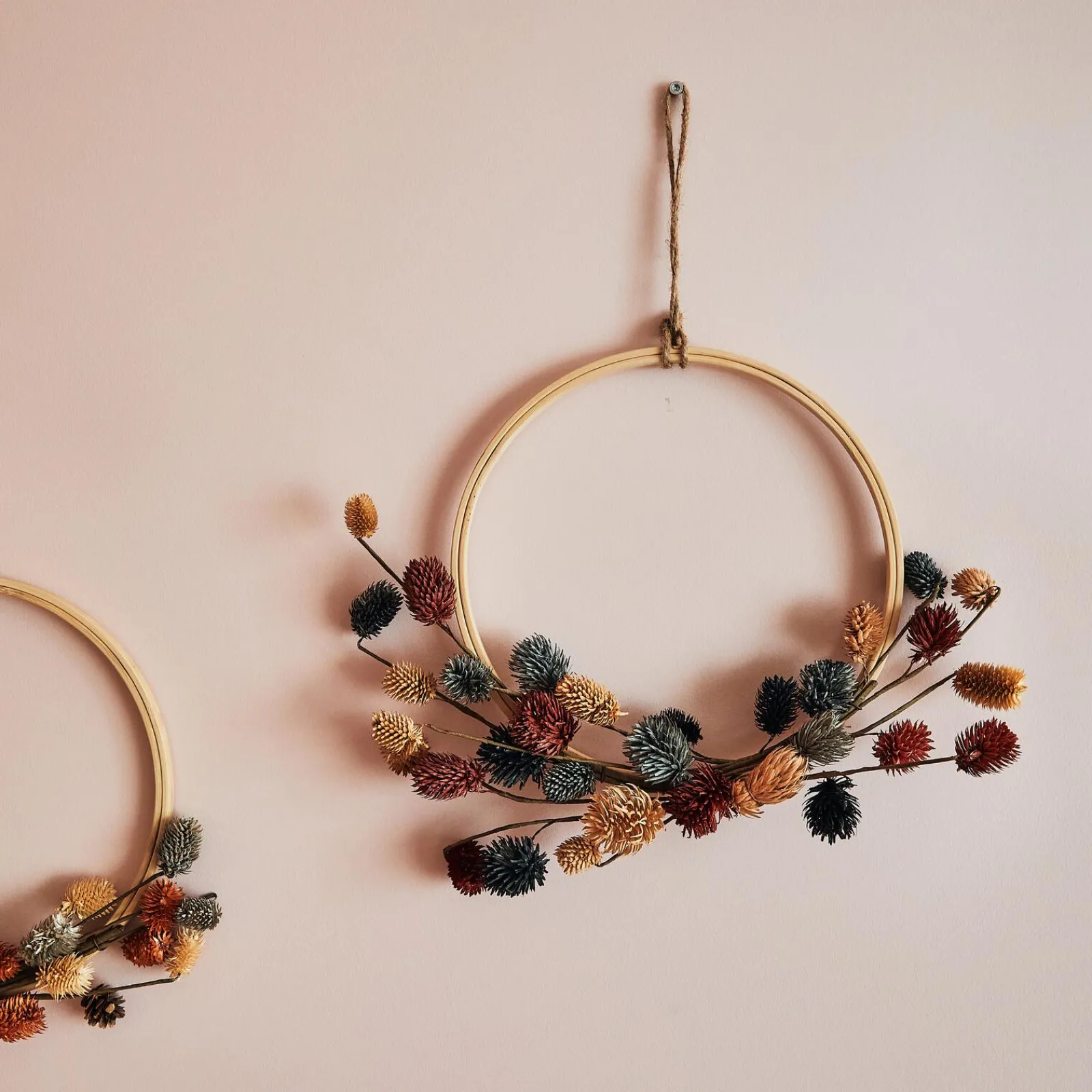 New Couronne RUMBA coloris bois / terracotta / jaune - Objets Muraux