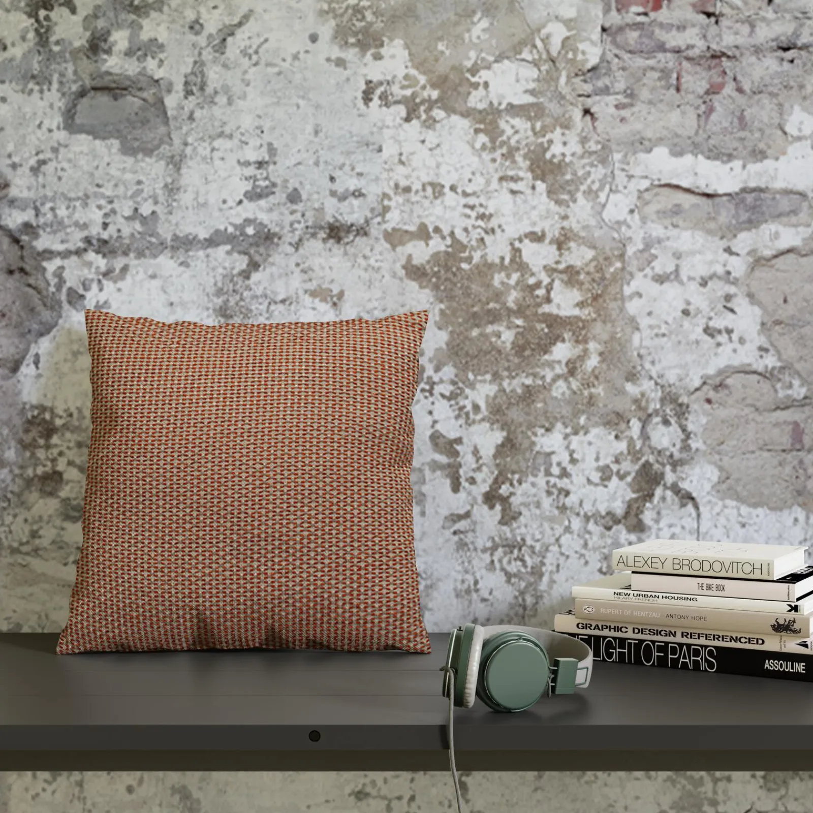 Discount Coussin BLITZ coloris orange mandarine 45 x 45 cm - Coussins
