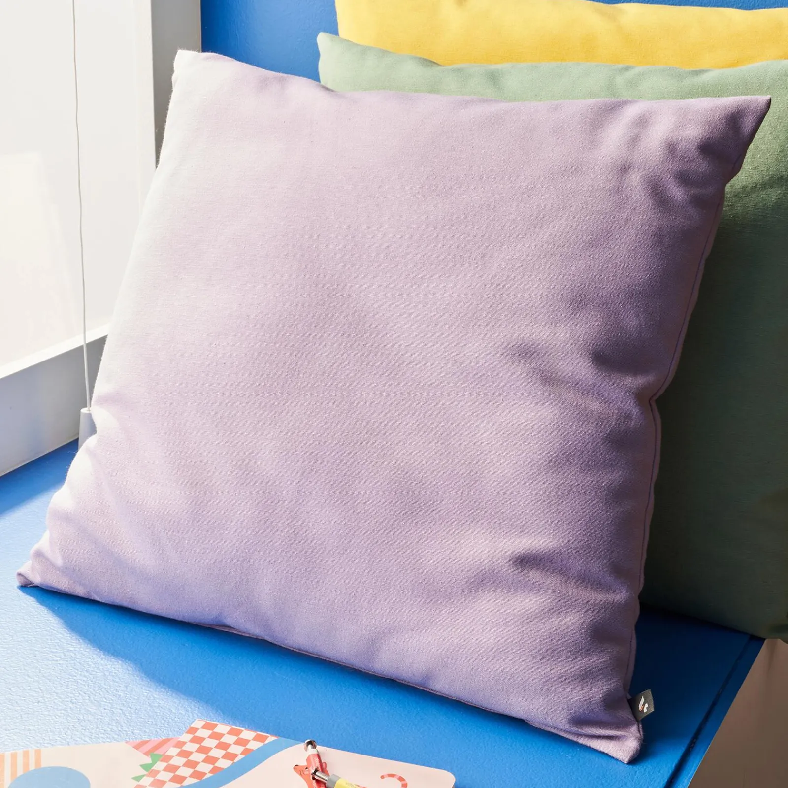 Fashion Coussin FIUME coloris ultra parme 44 x 44 cm - Coussins