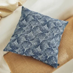 Outlet Coussin KUMO coloris bleu 44 x 44 cm - Coussins