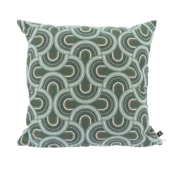 Hot Coussin LIMOGES coloris vert sapin 45 x 45 cm - Coussins