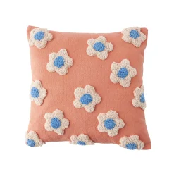 New Coussin LISIAN coloris saumon 40 x 40 cm - Coussins