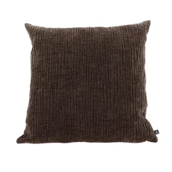 Clearance Coussin MEANDOR coloris Brun chocolat 44 x 44 cm - Coussins