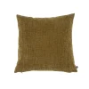 Clearance Coussin MEANDOR coloris jaune ocre 44 x 44 cm - Coussins