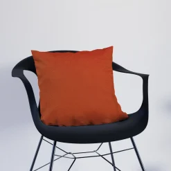 Hot Coussin PONE coloris orange corail 40 x 40 cm - Coussins