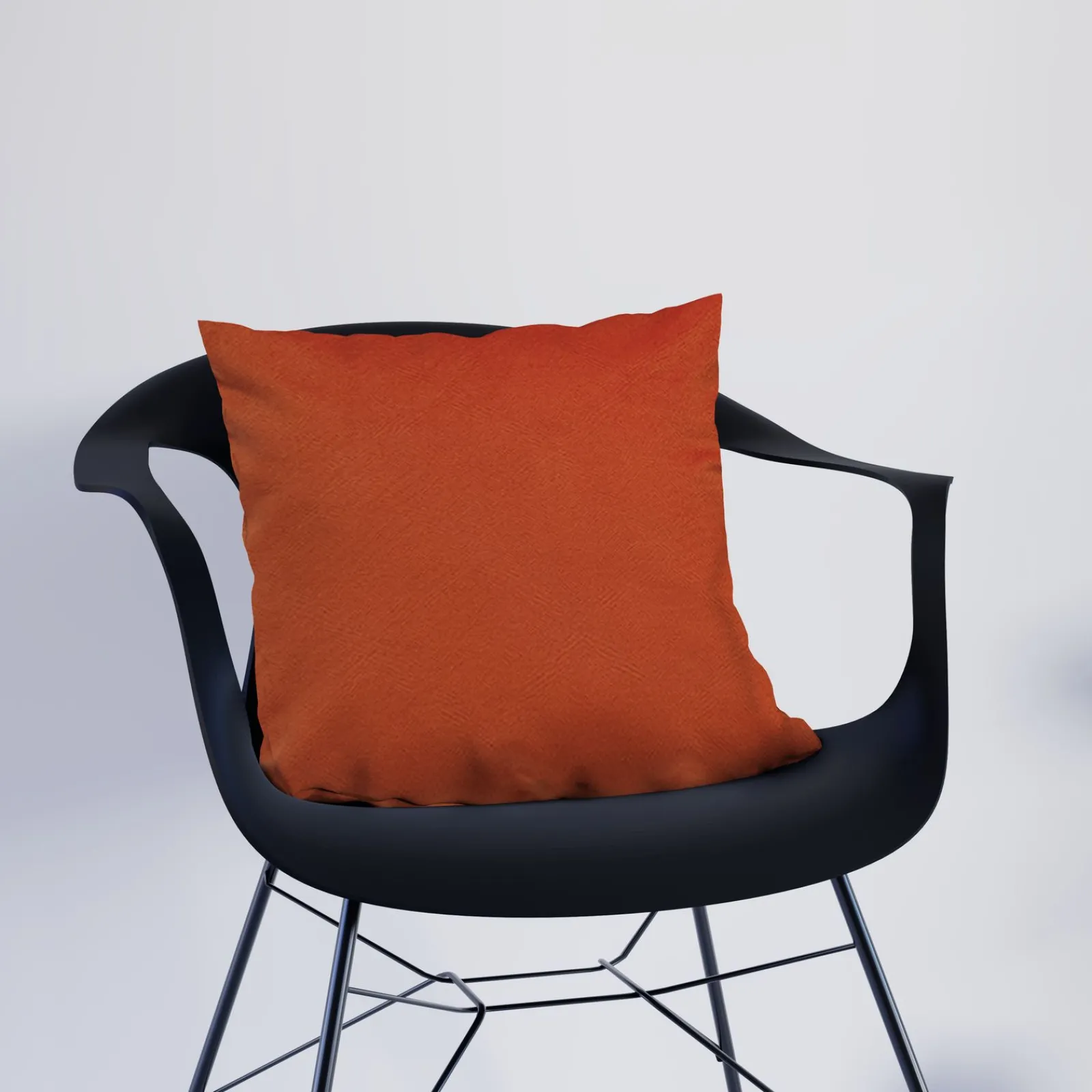 Hot Coussin PONE coloris orange corail 40 x 40 cm - Coussins