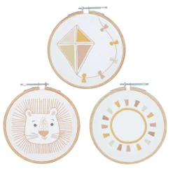 Clearance Déco murale TAMBOURS CHEMIN DES DUNES coloris lin - Enfant Déco Murale Enfant|Objets Muraux