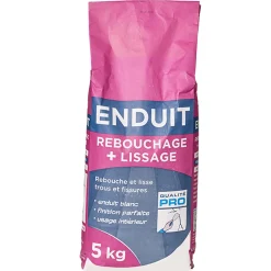 New Enduit de rebouchage et lissage 5 Kg - Pour La Pose