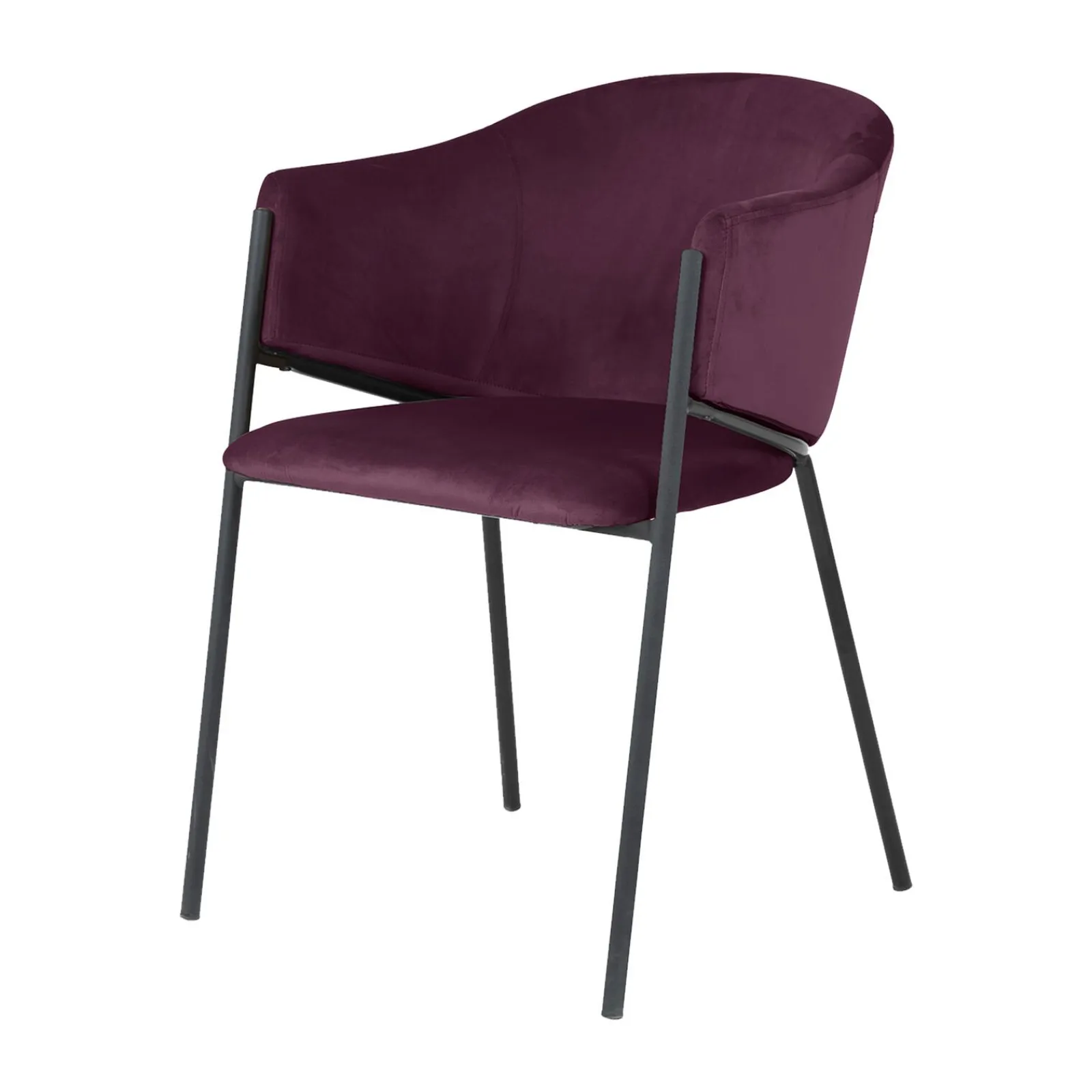 Hot Fauteuil CYRUS coloris bordeaux - Fauteuils