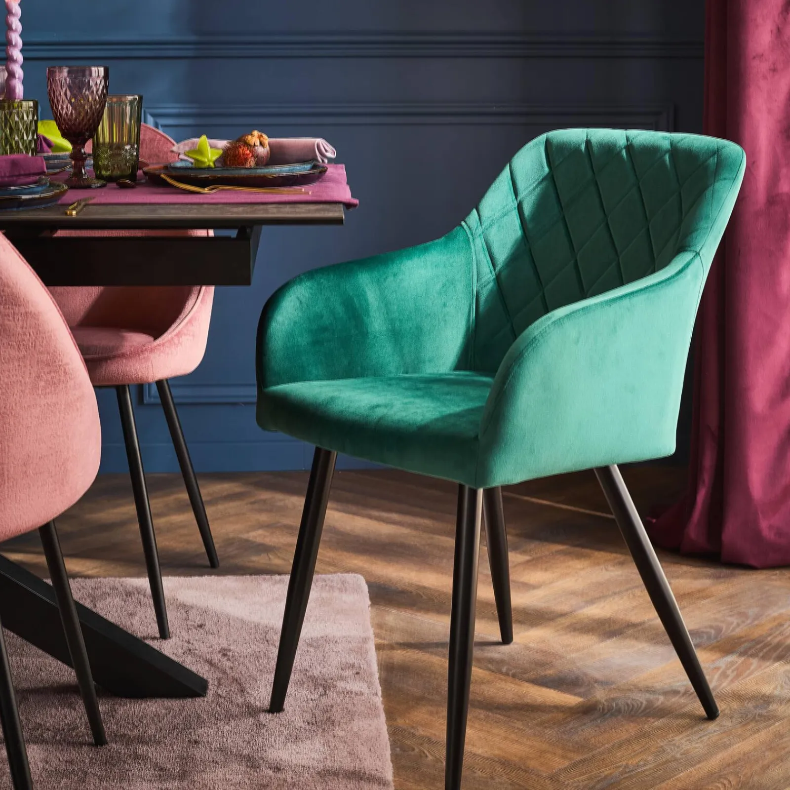 Best Fauteuil KIRA coloris vert - Fauteuils