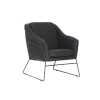 Sale Fauteuil LUDO coloris noir - Fauteuils