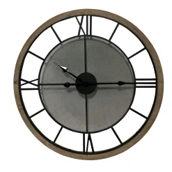Clearance Horloge en métal COURCHEVEL coloris brun et noir - Horloges
