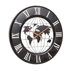 Fashion Horloge en métal TRAVELLER coloris noir et bronze - Horloges