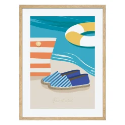Hot Image encadrée BAIN DE SOLEIL 30 x 40 cm - Tableaux Et Affiches