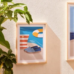 Hot Image encadrée BAIN DE SOLEIL 30 x 40 cm - Tableaux Et Affiches