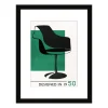 Discount Image encadrée DESIGNED IN 1950 30 x 40 cm - Tableaux Et Affiches
