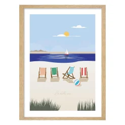 Outlet Image encadrée LA BELLE VIE 50 x 70 cm - Tableaux Et Affiches