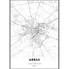 Fashion Image encadrée MAP ARRAS 50 x 70 cm - Tableaux Et Affiches