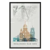 Fashion Image encadrée MAP BOULOGNE SUR MER 40 x 60 cm - Tableaux Et Affiches