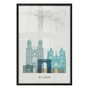 Clearance Image encadrée MAP DIJON 40 x 60 cm - Tableaux Et Affiches