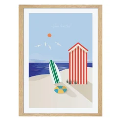 New Image encadrée SOUS LE SOLEIL 40 x 60 cm - Tableaux Et Affiches