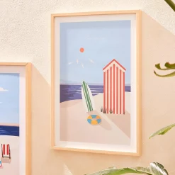 New Image encadrée SOUS LE SOLEIL 40 x 60 cm - Tableaux Et Affiches