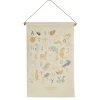 Fashion Kakémono déco ABÉCÉDAIRE DES DUNES multicolore - Enfant Déco Murale Enfant|Objets Muraux