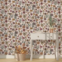 Outlet Papier peint intissé ALINE coloris multicolore - Papiers Peints