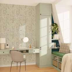 Hot Papier peint intissé ALEXA coloris vert clair - Papiers Peints