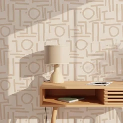 Online Papier peint intissé NAMIB coloris sable beige - Papiers Peints