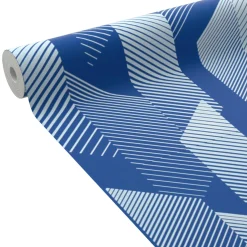 Sale Papier peint intissé BRUCE coloris bleu électrique - Papiers Peints