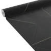 New Papier peint intissé GRANT coloris noir et or - Papiers Peints