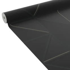 New Papier peint intissé GRANT coloris noir et or - Papiers Peints