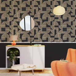 Hot Papier peint intissé TAHO coloris noir - Papiers Peints