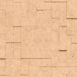 Online Papier peint intissé ASSAH coloris terracotta - Papiers Peints