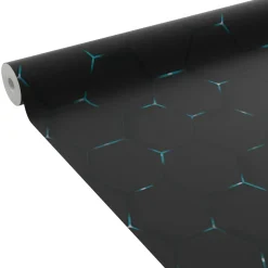 Outlet Papier peint intissé OLEN coloris noir - Papiers Peints