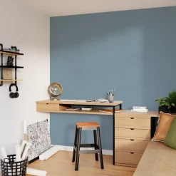 Online Papier peint intissé CLASSIC LINE coloris bleu fumé - Papiers Peints