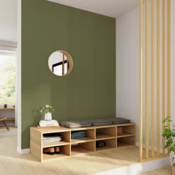 Clearance Papier peint intissé OPAL coloris vert olive - Papiers Peints