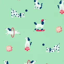 Best Papier peint intissé CASPER coloris vert d'eau - Enfant Papiers Peints Enfant|Papiers Peints