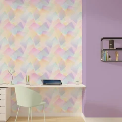 Discount Papier peint intissé PASTELLA coloris multicolore - Papiers Peints