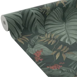 Online Papier peint intissé ABIGAEL coloris vert givré - Papiers Peints