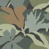 Fashion Papier peint intissé ROZENN vert clair et vert olive - Papiers Peints