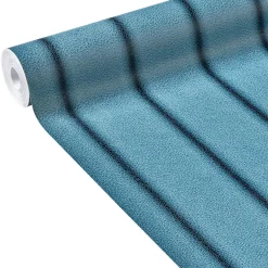 Best Papier peint intissé FLOYD coloris bleu moyen - Papiers Peints