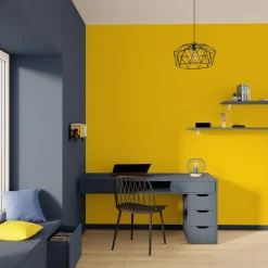 Outlet Papier peint intissé OPAL coloris jaune citron - Papiers Peints