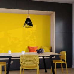 Outlet Papier peint intissé OPAL coloris jaune citron - Papiers Peints