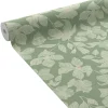 Outlet Papier peint intissé CLEMATITE coloris vert de gris - Papiers Peints